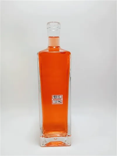 750 ml kvadratformet glasvinflaske