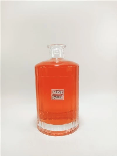 700ml flaske gennemsigtig glasflaske
